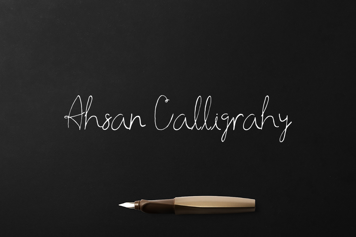 Ahsan Calligraphy: A Script Font That Elevates Small Business Branding