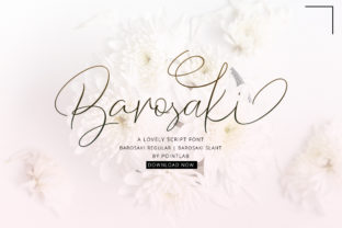 Barosaki: A Script Typeface with Modern Imperfections for Web Design