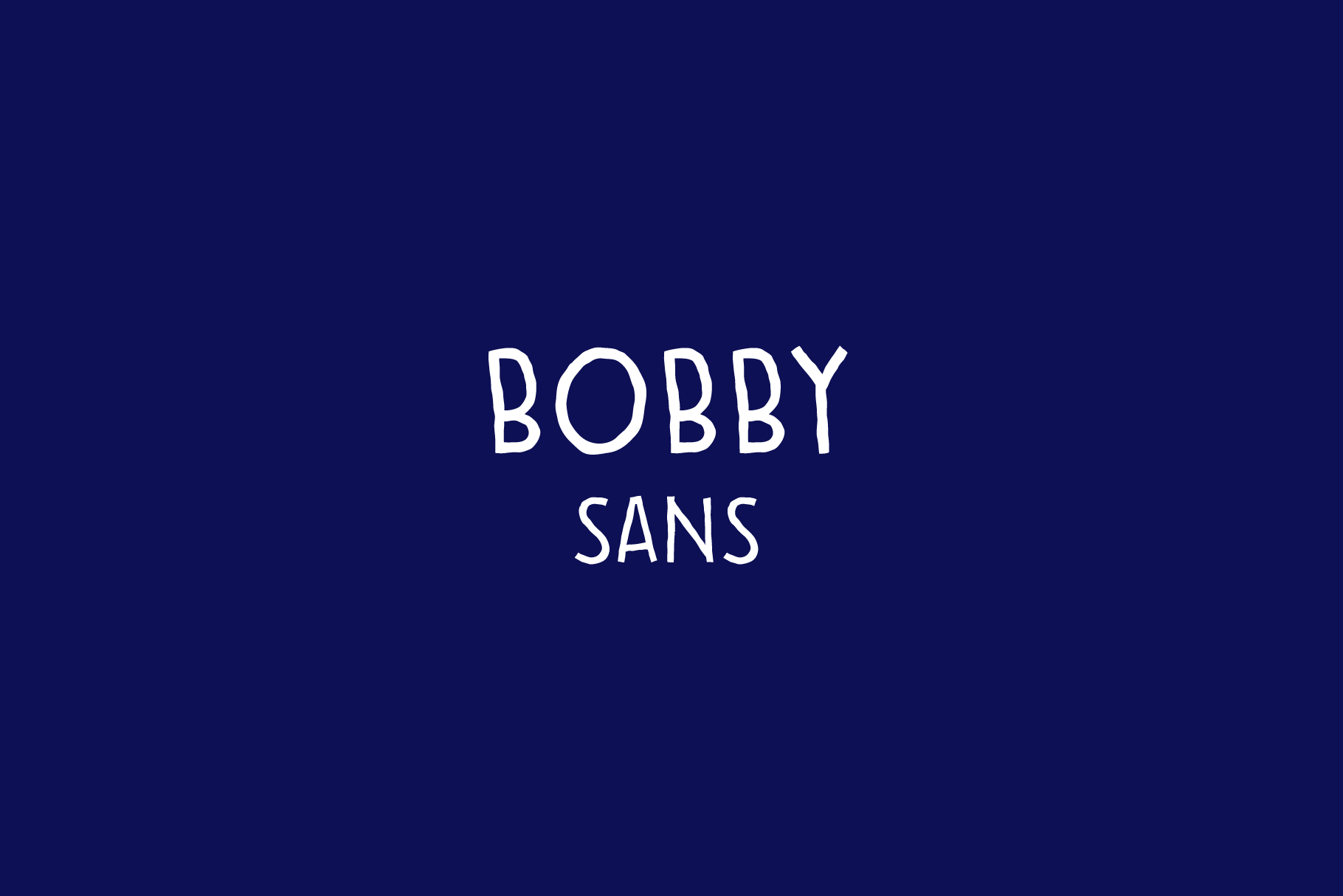 Bobby Font: A Handwritten Sans Serif Typeface for Crafters and Small Shop Owners