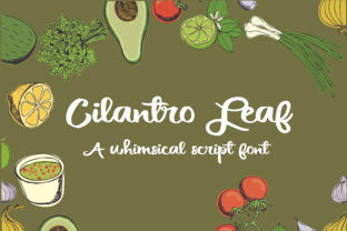 Cilantro Leaf: A Quirky Script Font with Genuine Branding Personality