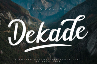 Dekade: A Hand Brushed Typeface for Small Business Branding