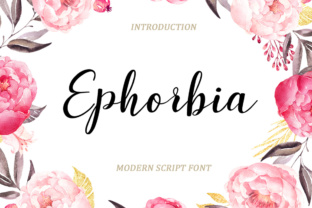 Ephorbia: A Modern Script Typeface with Editorial Charm