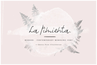 La Pimienta: A Modern Script Font for Handmade Labels, Printables, and Shop Branding