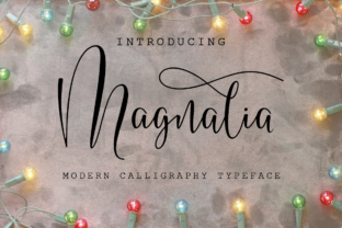 Magnalia: A Modern Script Font for Handmade Products and Printables