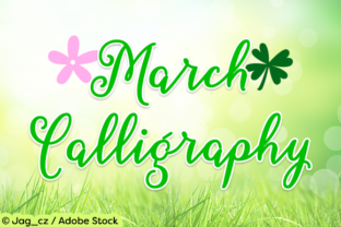 March Calligraphy: A Fresh Script Font for Spring Branding