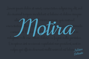 Motira: A Playful Handwritten Font for Crafters and Product Makers