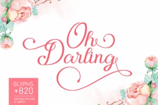 Oh Darling: A Handcrafted Script Font for Editorial Storytelling