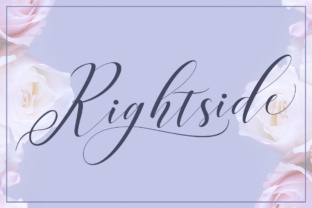 Right Side: A Modern Script Font That Brings Handcrafted Charm to Every Project