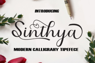 Sinthya: A Handwritten Script Font for Craft and Product Design