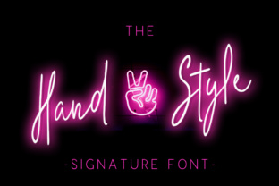 The Hand Style Brings Sleek Script Charm to Handmade Products and Shop Branding
